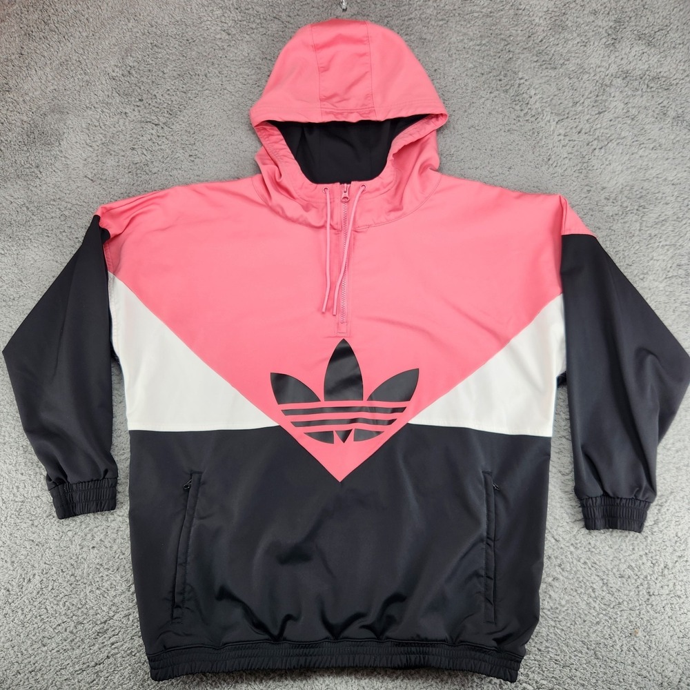 Adidas Originals Jacket Women's Size L Colorado Paneled Windbreaker Pink